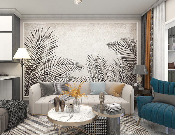 中铁阅峰115平方三室轻奢风格装修案例