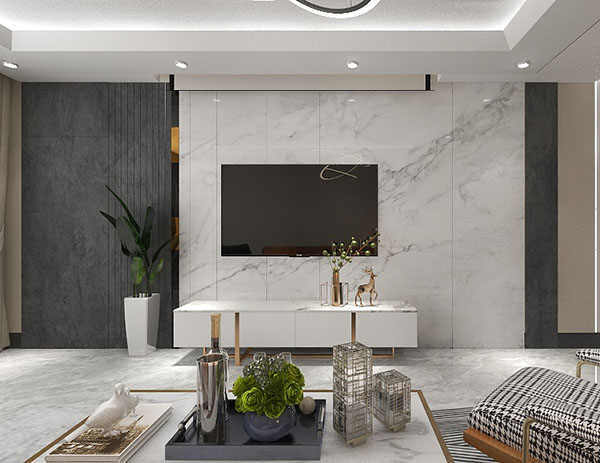 瑞云社区100平方三室现代简约风格装修案例